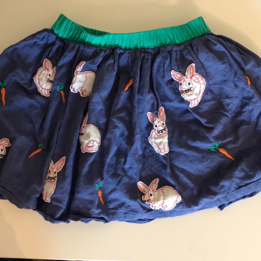 Bunny and carrot mini Boden skirt.